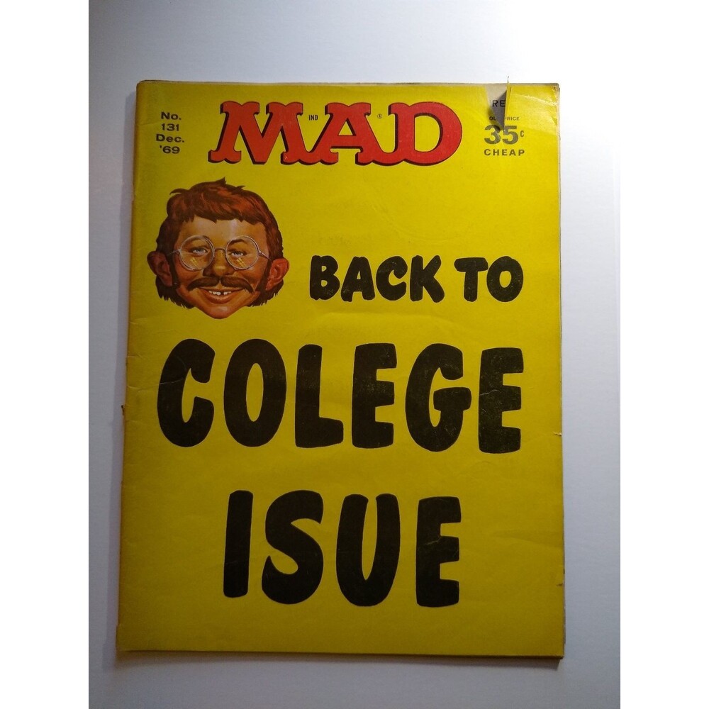 MAD Magazine #131 EC Publications Adam 12 TV Show Satire 1969 Funny Girl Movie